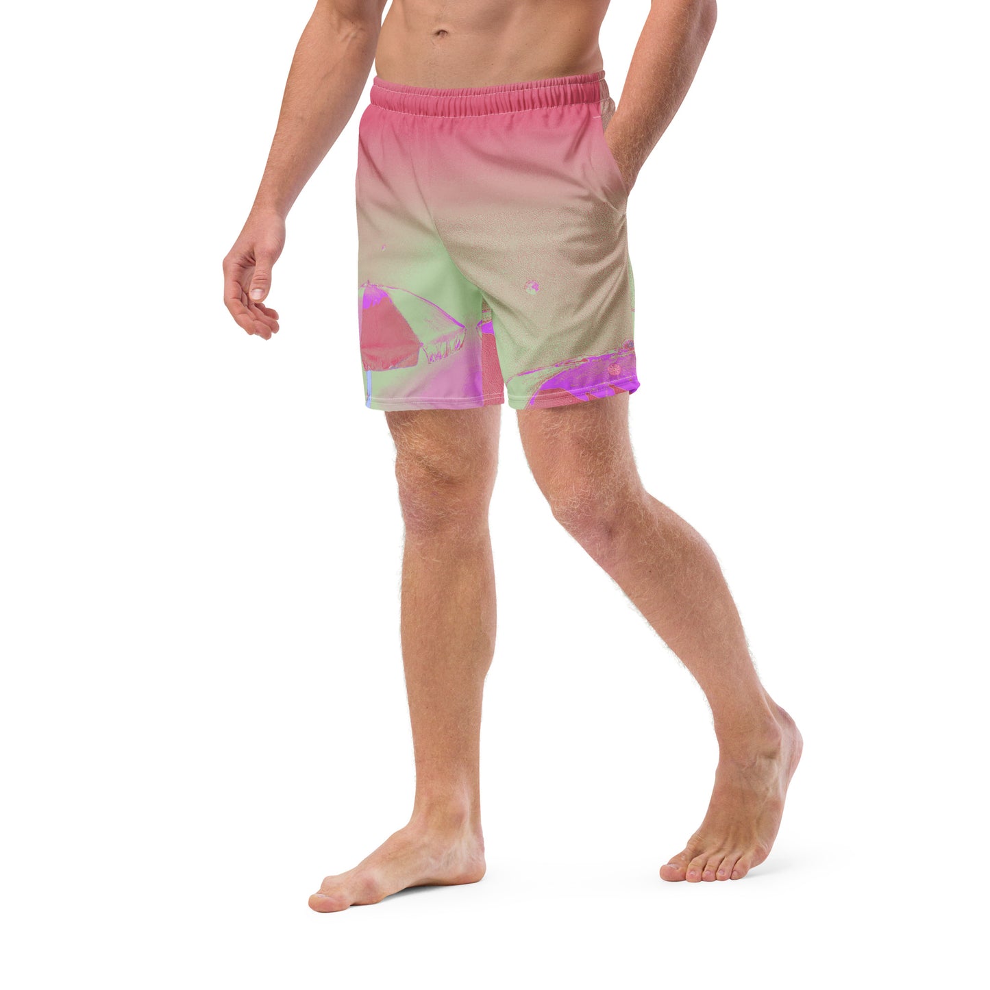 Recycled Men's Holographic swim trunks