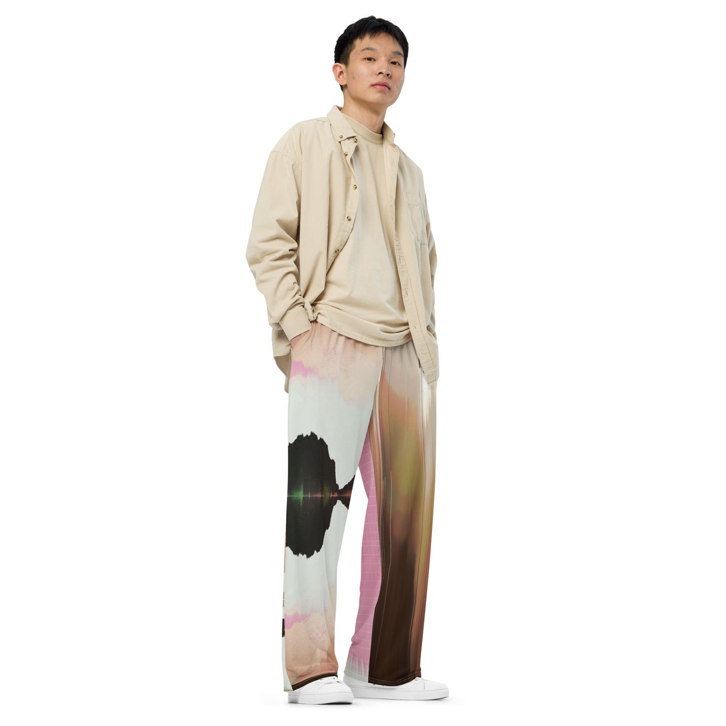 Unisex wide-leg swatch pants